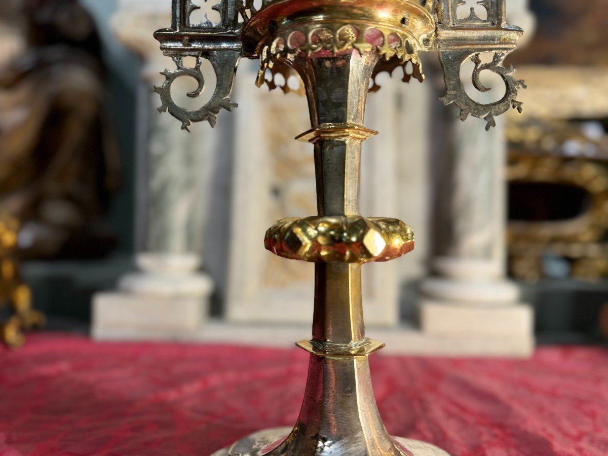 Monstrance Reliquaire Gothique - Circa 1500-photo-2