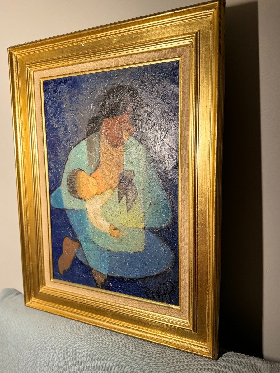 Breastfeeding Woman - Nursing Virgin Of Toffoli - 20th Century-photo-2