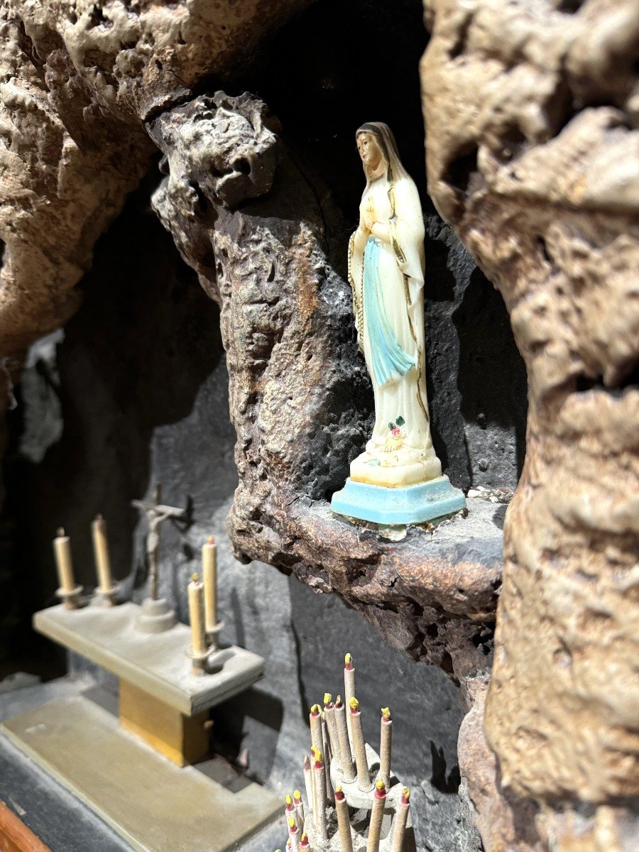 Grand Diorama De La Grotte De Lourdes - XIXe-photo-3