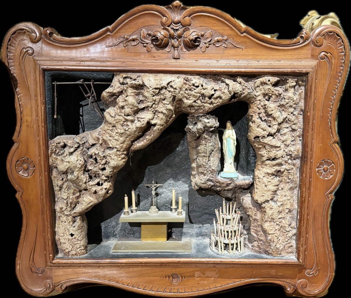 Grand Diorama De La Grotte De Lourdes - XIXe-photo-4