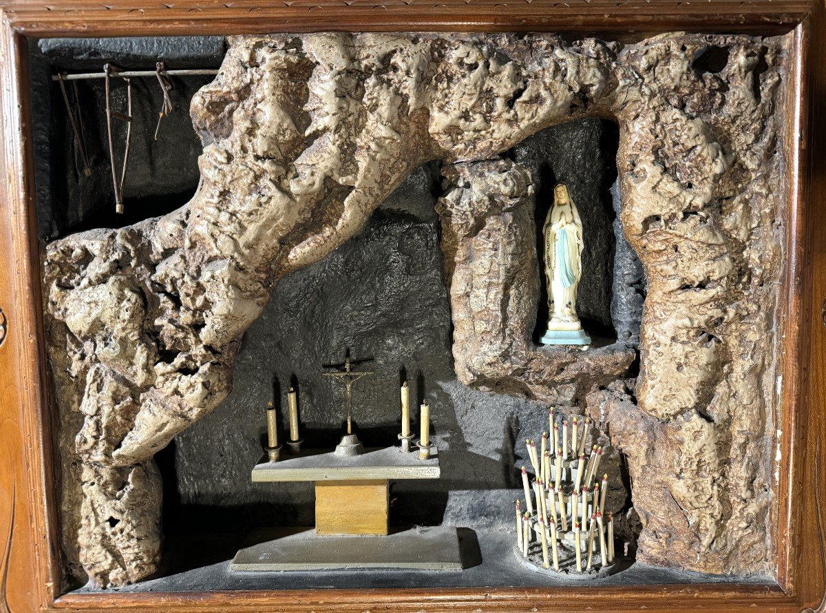 Grand Diorama De La Grotte De Lourdes - XIXe