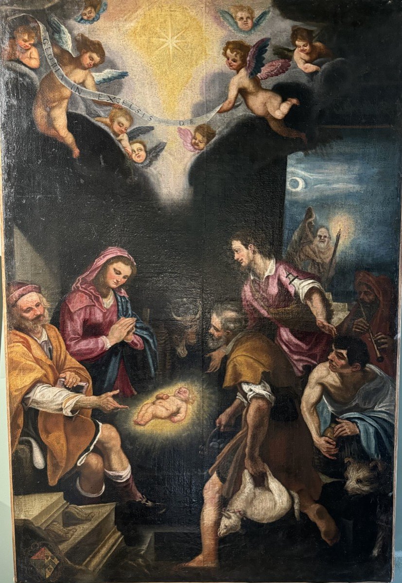 The Adoration Of The Shepherds After Cigoli - Circa 1700-photo-3