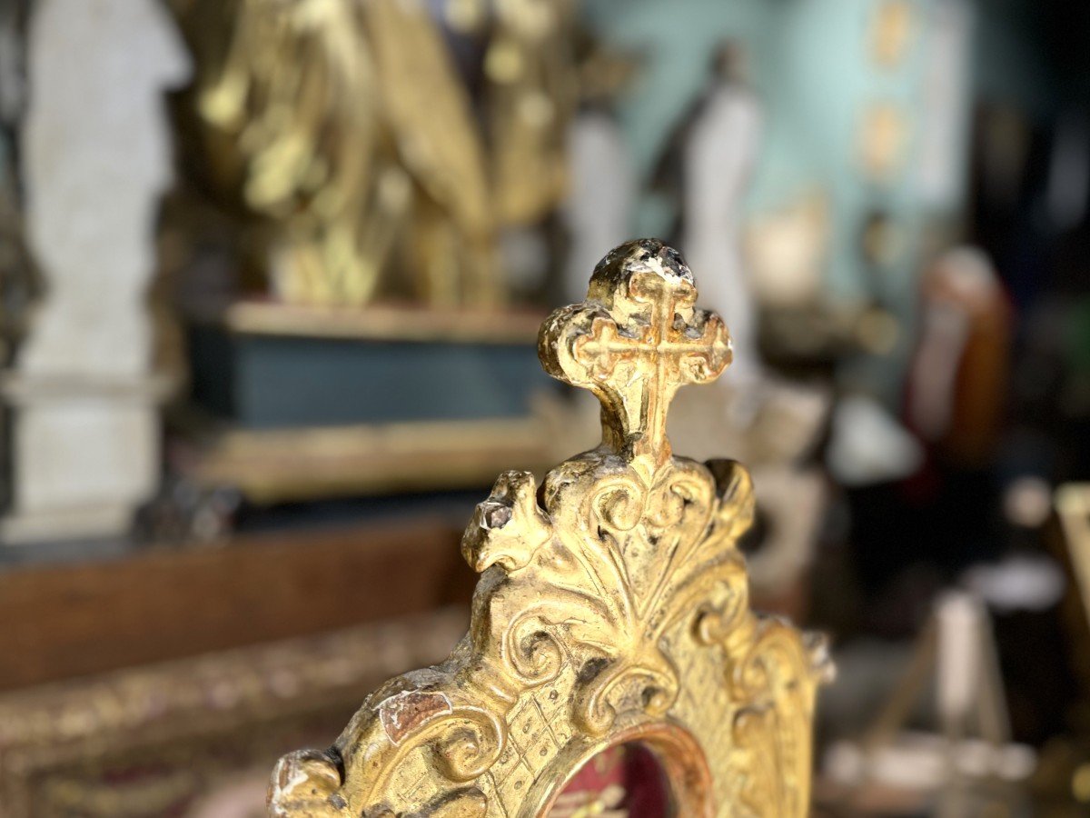 Monstrance Italienne Aux Six Reliques - XVIIIe    -photo-1