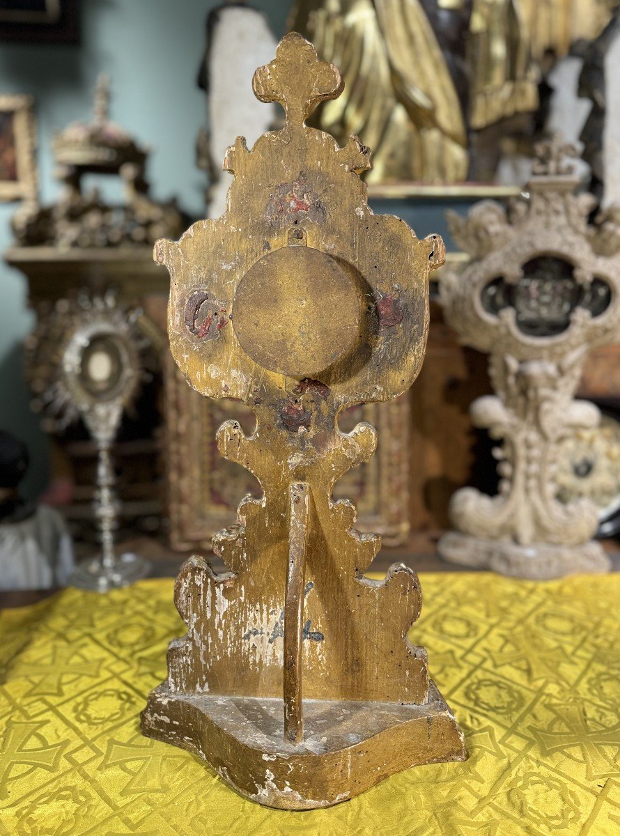 Monstrance Italienne Aux Six Reliques - XVIIIe    -photo-3