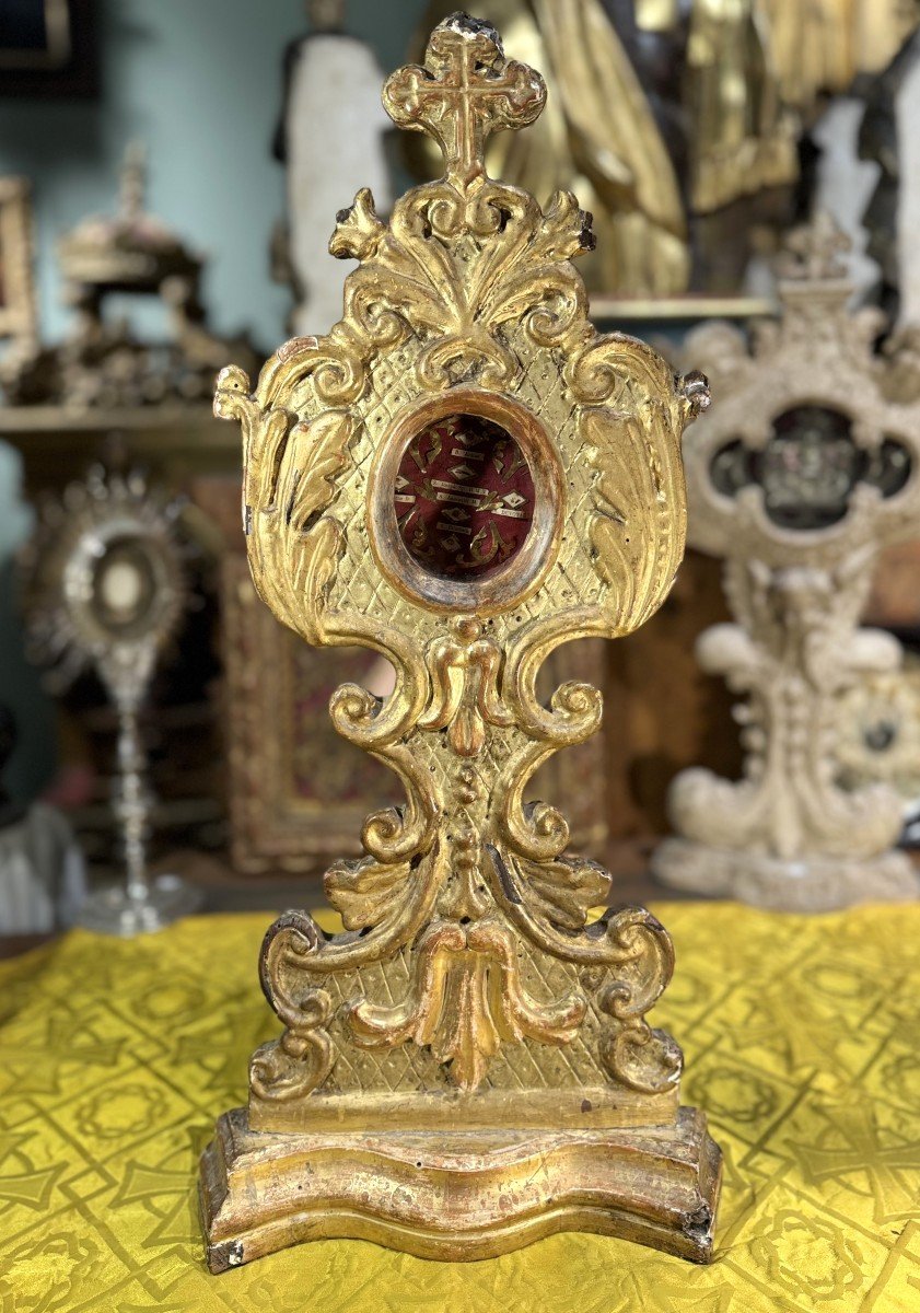 Monstrance Italienne Aux Six Reliques - XVIIIe    