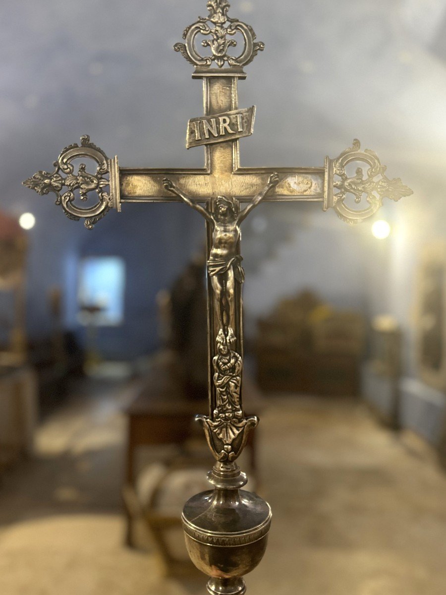 Processional Cross - Collection Of The Hôtel Dieu - 18th Century   -photo-4