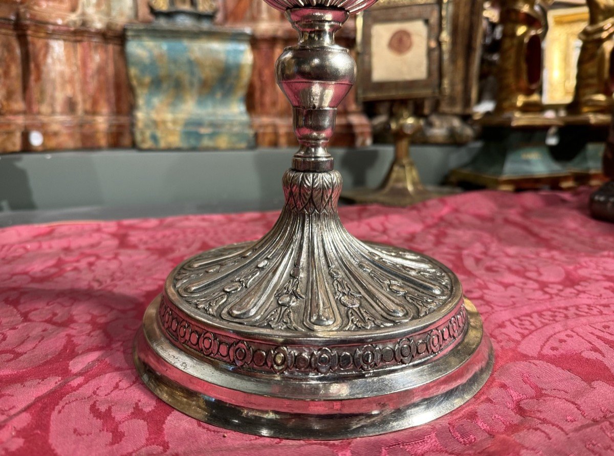 Monstrance Reliquary And Its Glass Cylinder – 18th Century   -photo-4