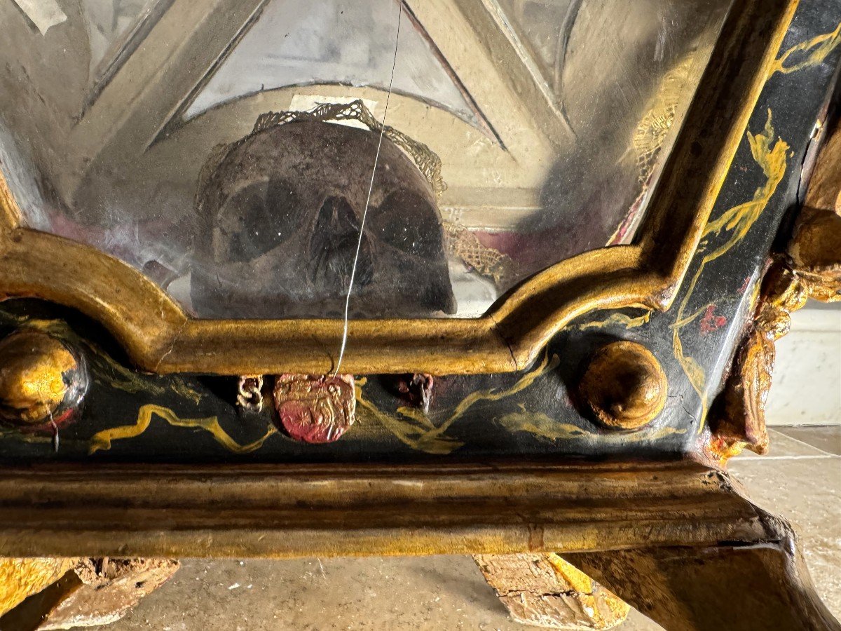 Exceptional Italian Glazed Hunting Cabinet - 18th Century -photo-4