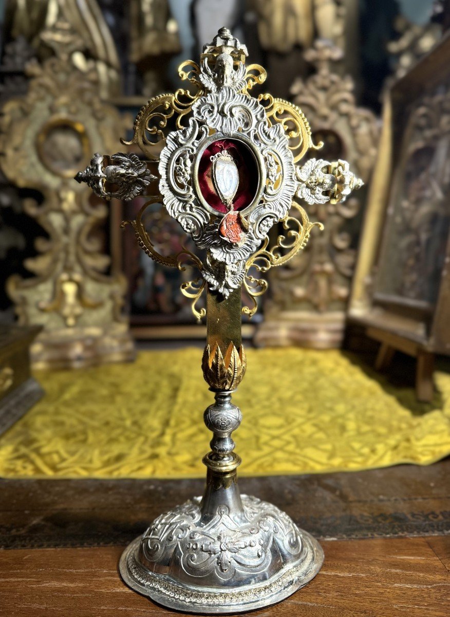 Monstrance Reliquary Of Saint Roch – 19th Century  -photo-2