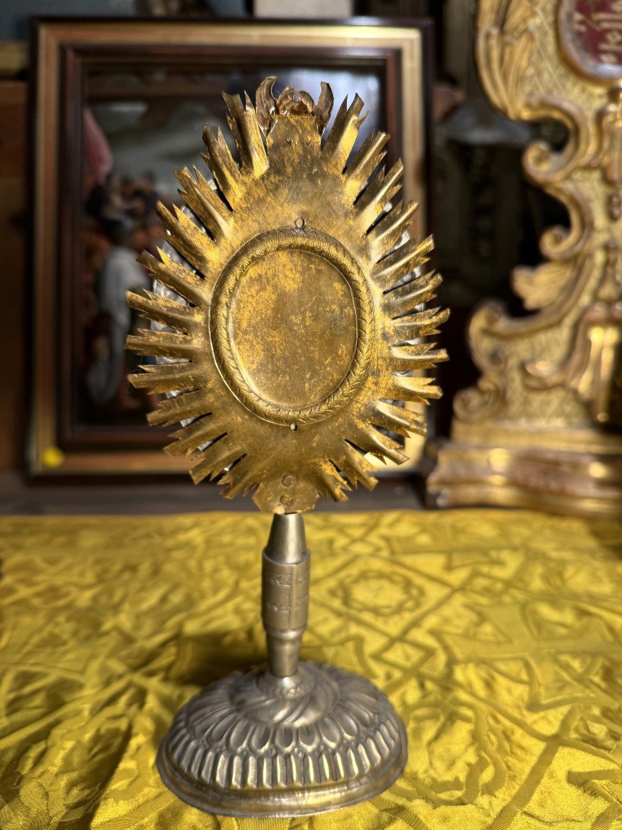 Monstrance Reliquary With Four Relics - Circa 1800   -photo-2