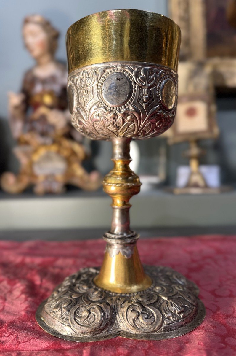 German Baroque Chalice – 17th Century  -photo-2