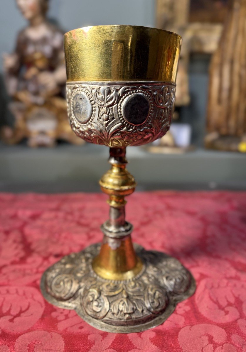 German Baroque Chalice – 17th Century  -photo-3