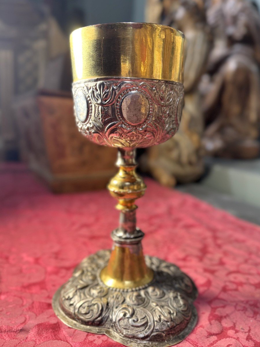 German Baroque Chalice – 17th Century  -photo-3