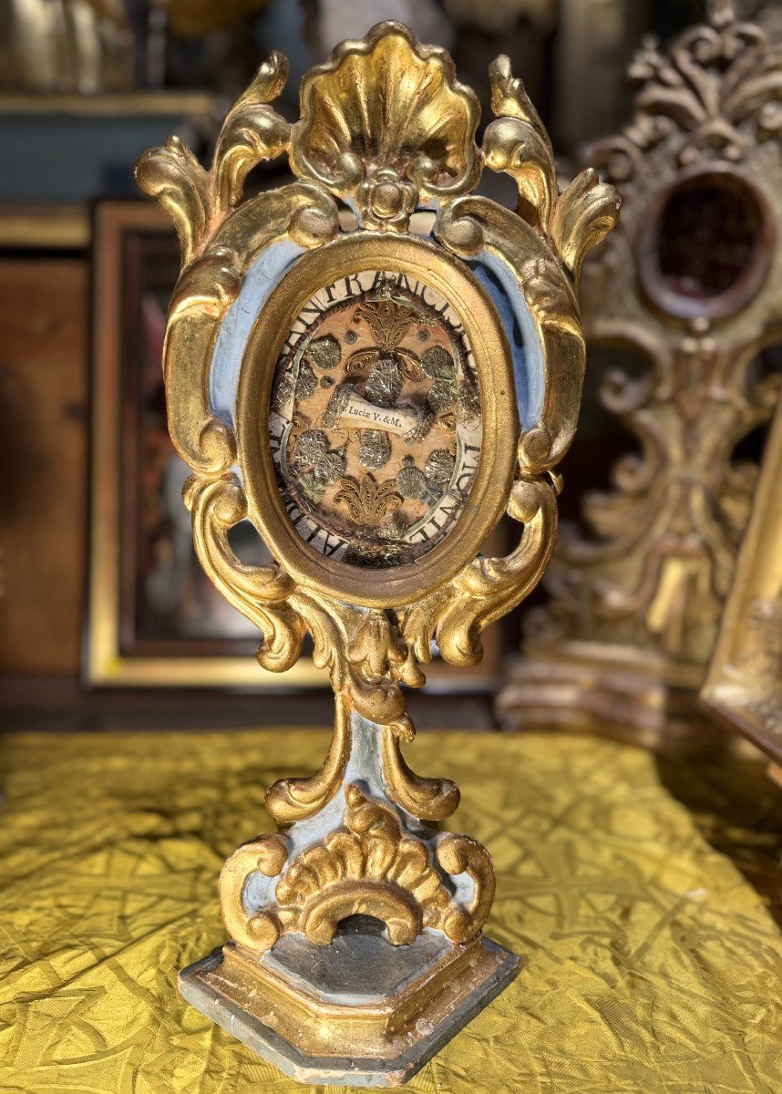 Monstrance Reliquary Of Saint Lucy - 18th Century -photo-2