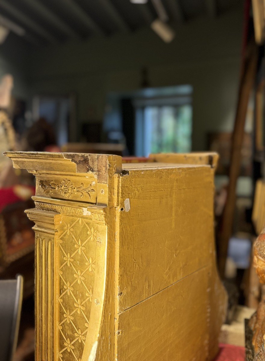 Tabernacle En Bois Et Stuc Doré - XIXe  -photo-4