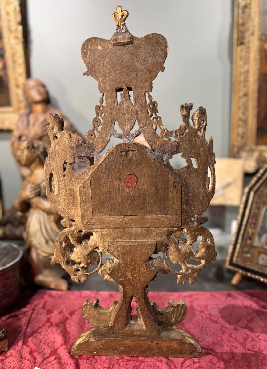 Monstrance Reliquary Of Saint Lucide - 18th Century -photo-5