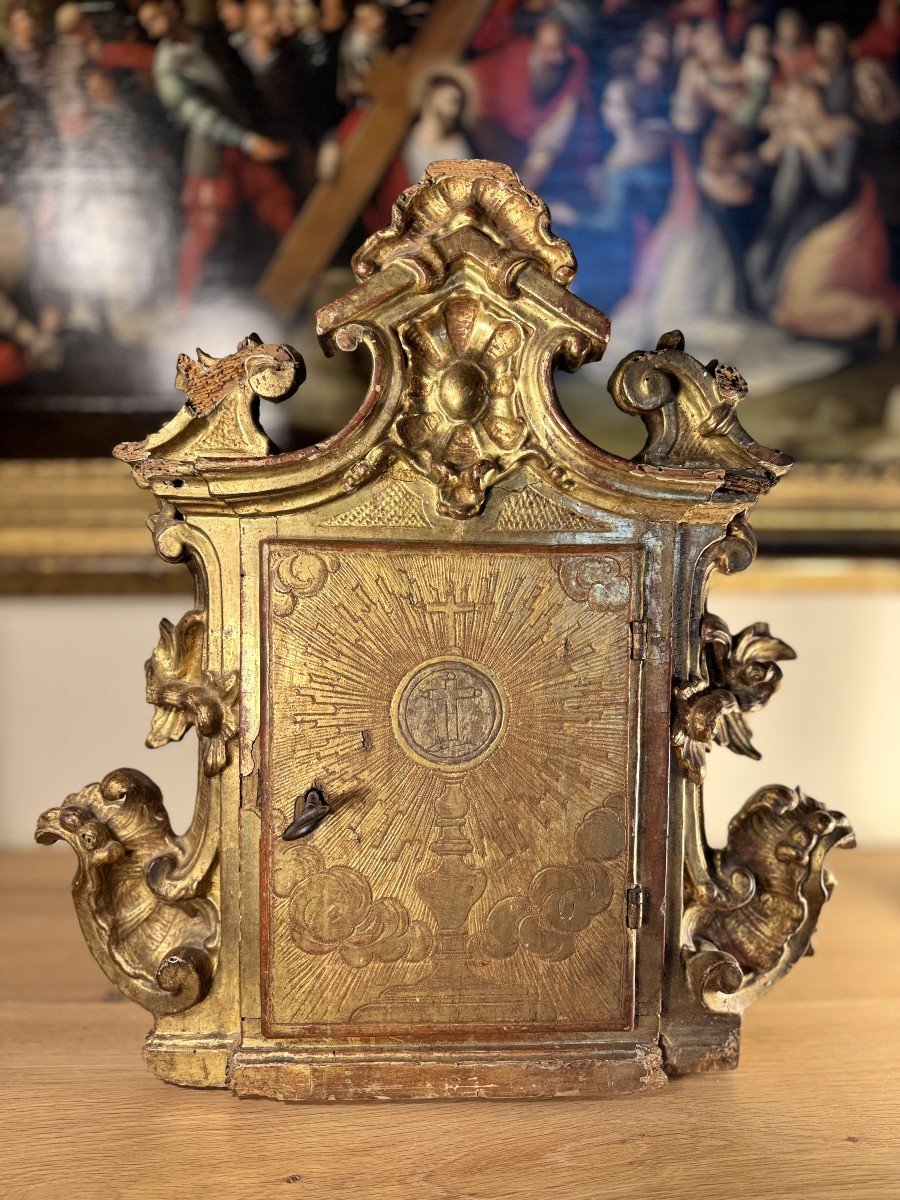 Tabernacle En Bois Doré - Circa 1700 