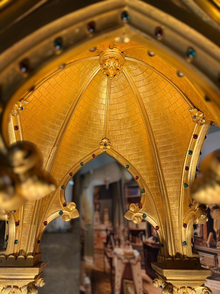 Monumental Ciborium Dated 1889      -photo-5