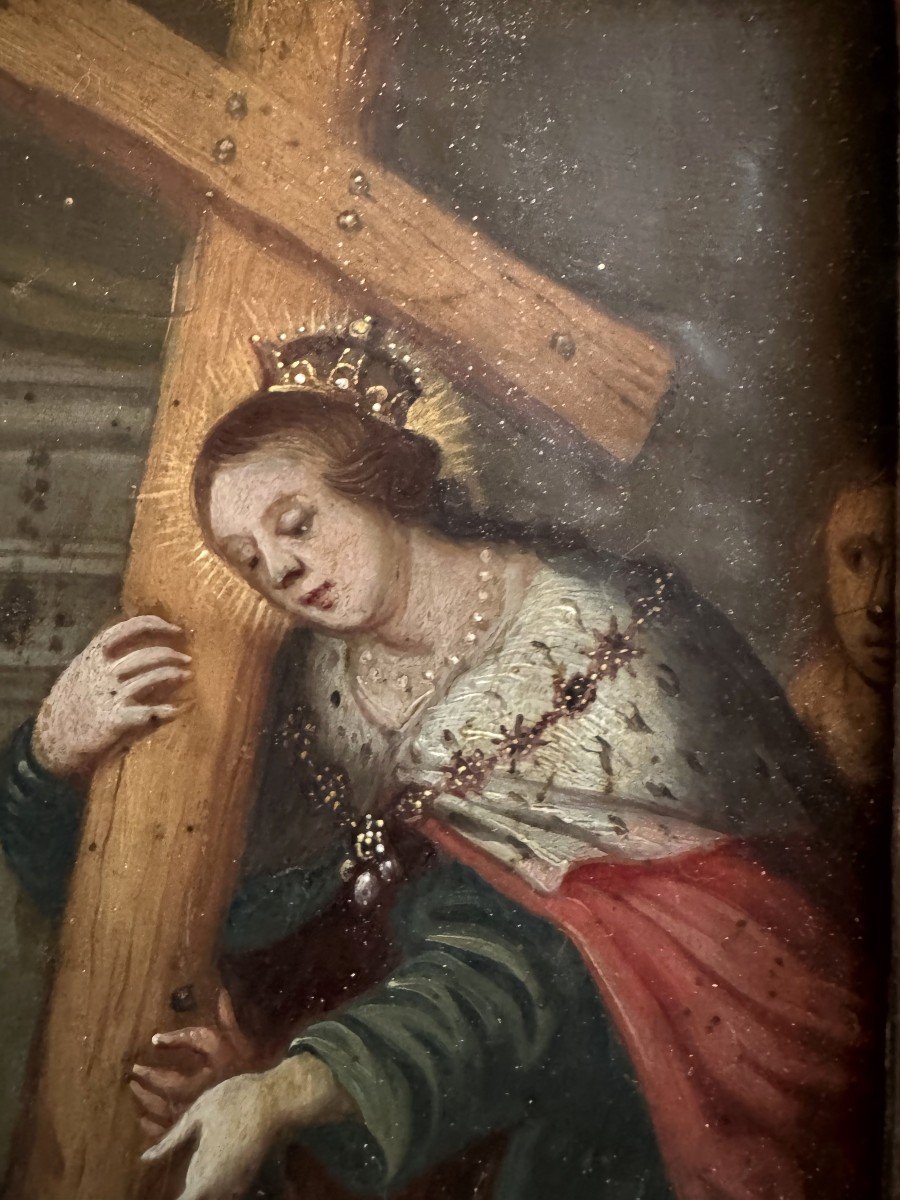 Flemish School - The Invention Of The True Cross - 17th Century -photo-1