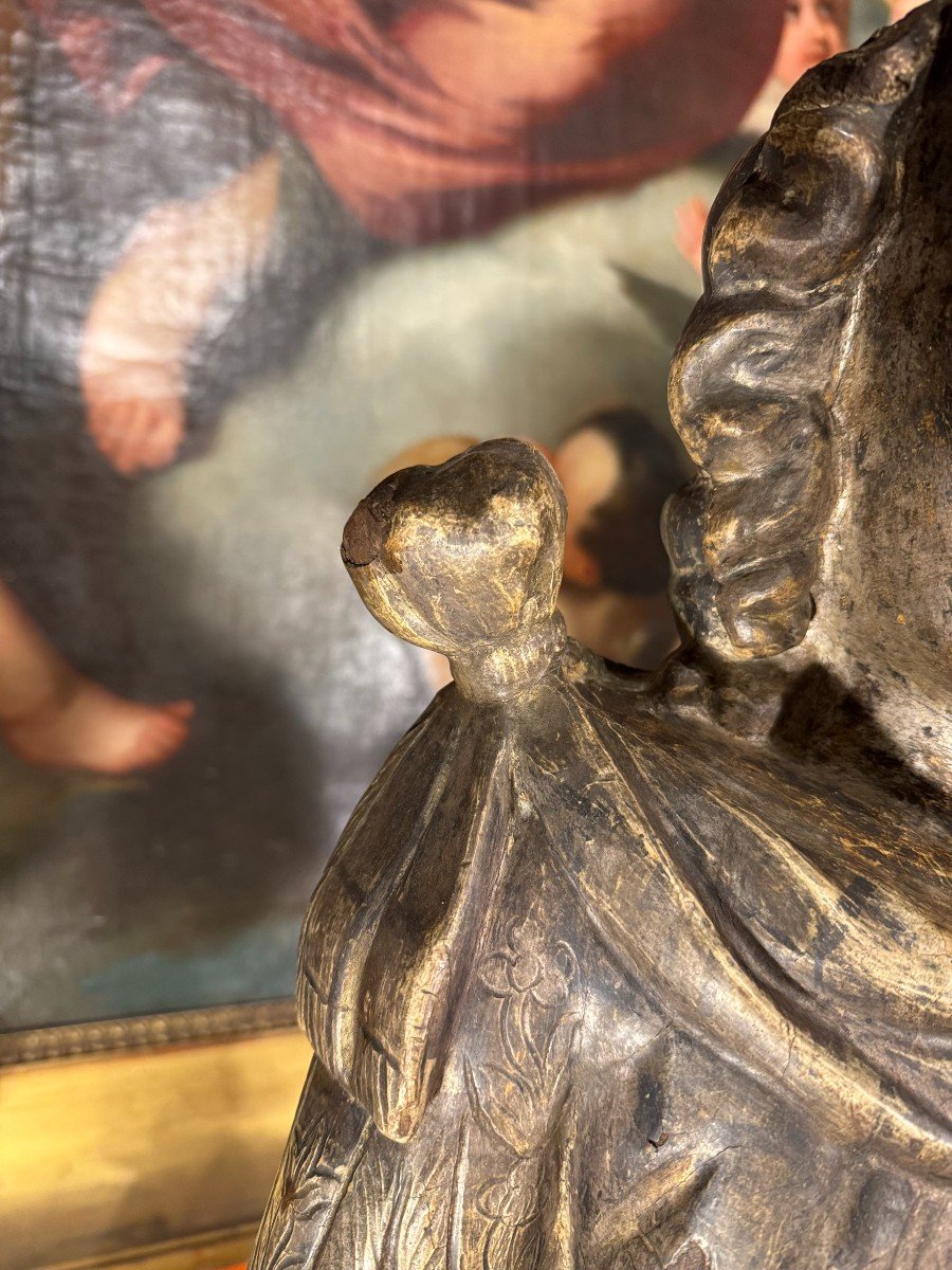 Pair Of Reliquary Busts Of St John The Baptist And St Francis – 18th Century -photo-1