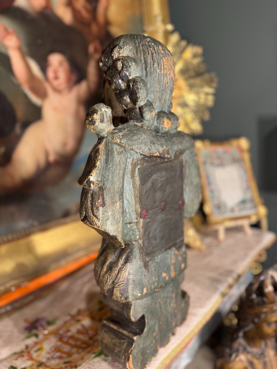 Pair Of Reliquary Busts Of St John The Baptist And St Francis – 18th Century -photo-7