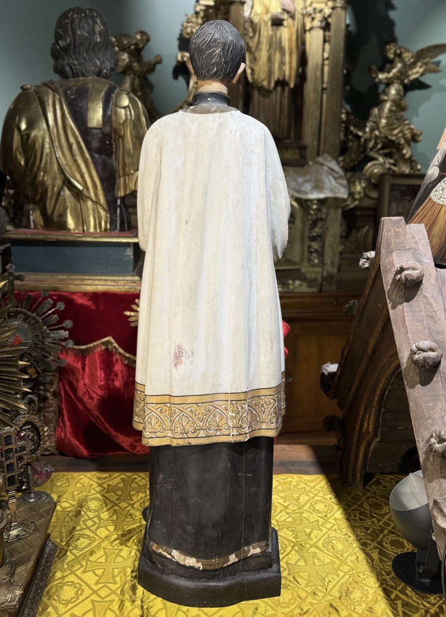 Saint Louis De Gonzague In Prayer - 19th Century -photo-4