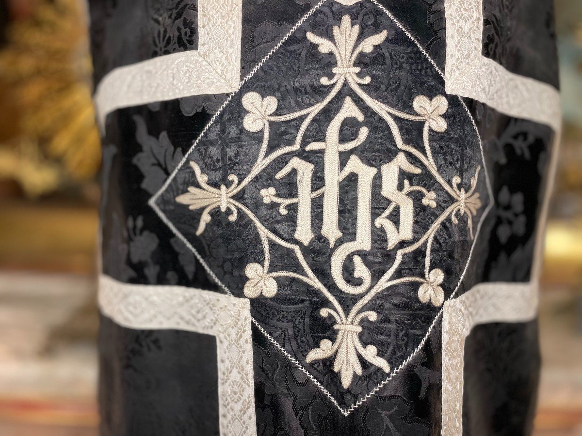 Black Chasuble - Late 19th Century-photo-4