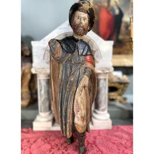 Saint Roch In Carved Wood - 16th Century
