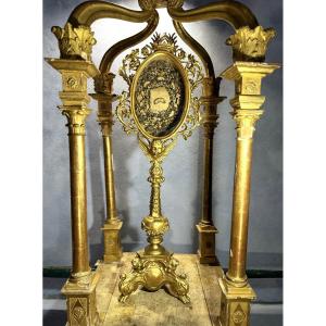 Large Monstrance Reliquary Of Saint Octave - Circa 1800