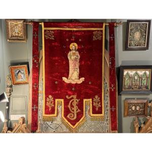 Important Banner To Christ – 19th Century  