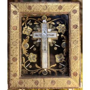 Amazing Double-sided Reliquary Painting – 19th Century   