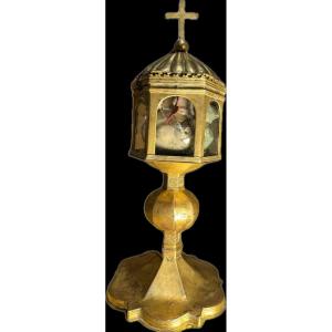 Monstrance Reliquaire Gothique - Circa 1500 