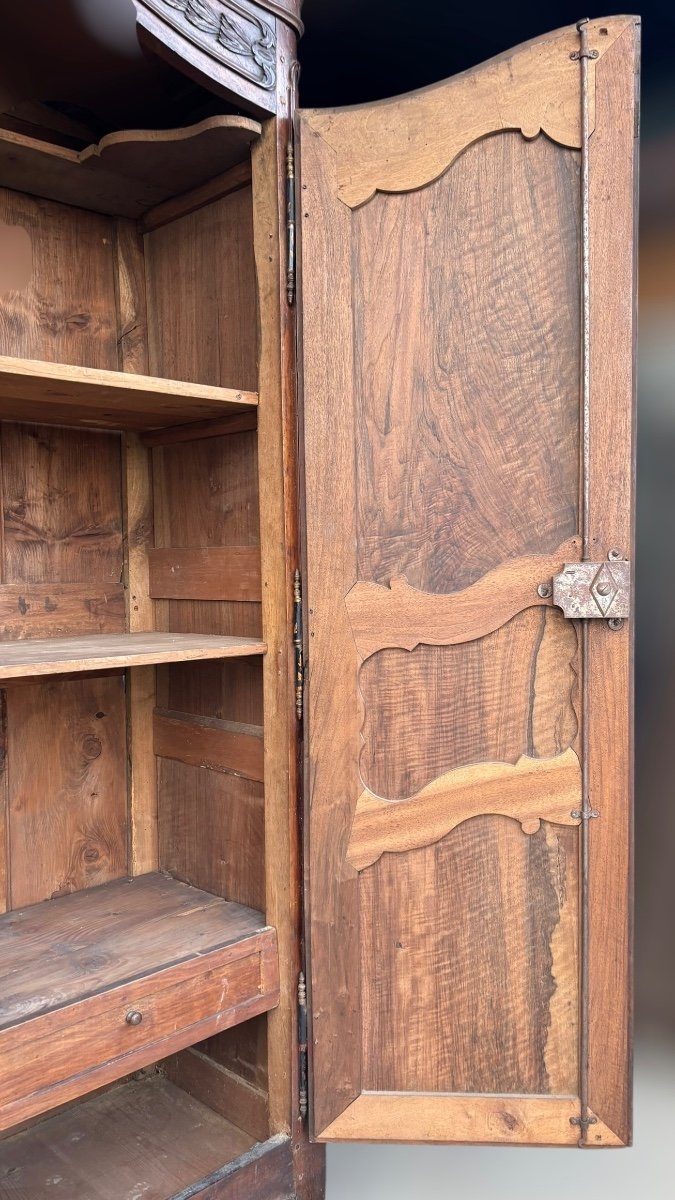 Rare Armoire Provençale De Mariage XVIIIeme Siècle -photo-3