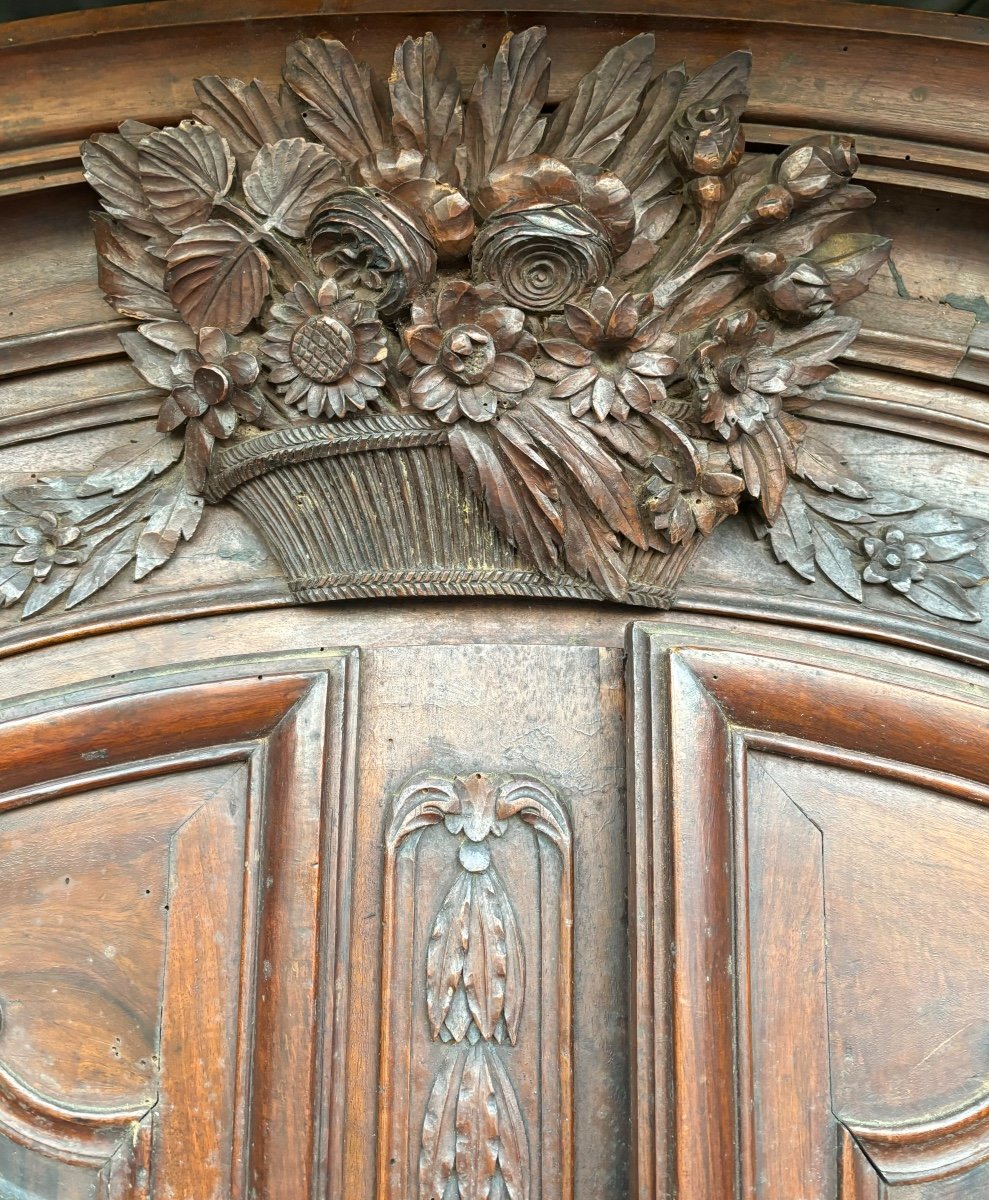 Rare Armoire Provençale De Mariage XVIIIeme Siècle -photo-2