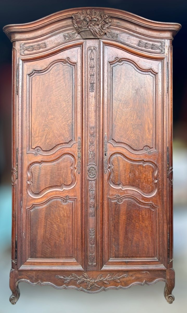 Rare Armoire Provençale De Mariage XVIIIeme Siècle 