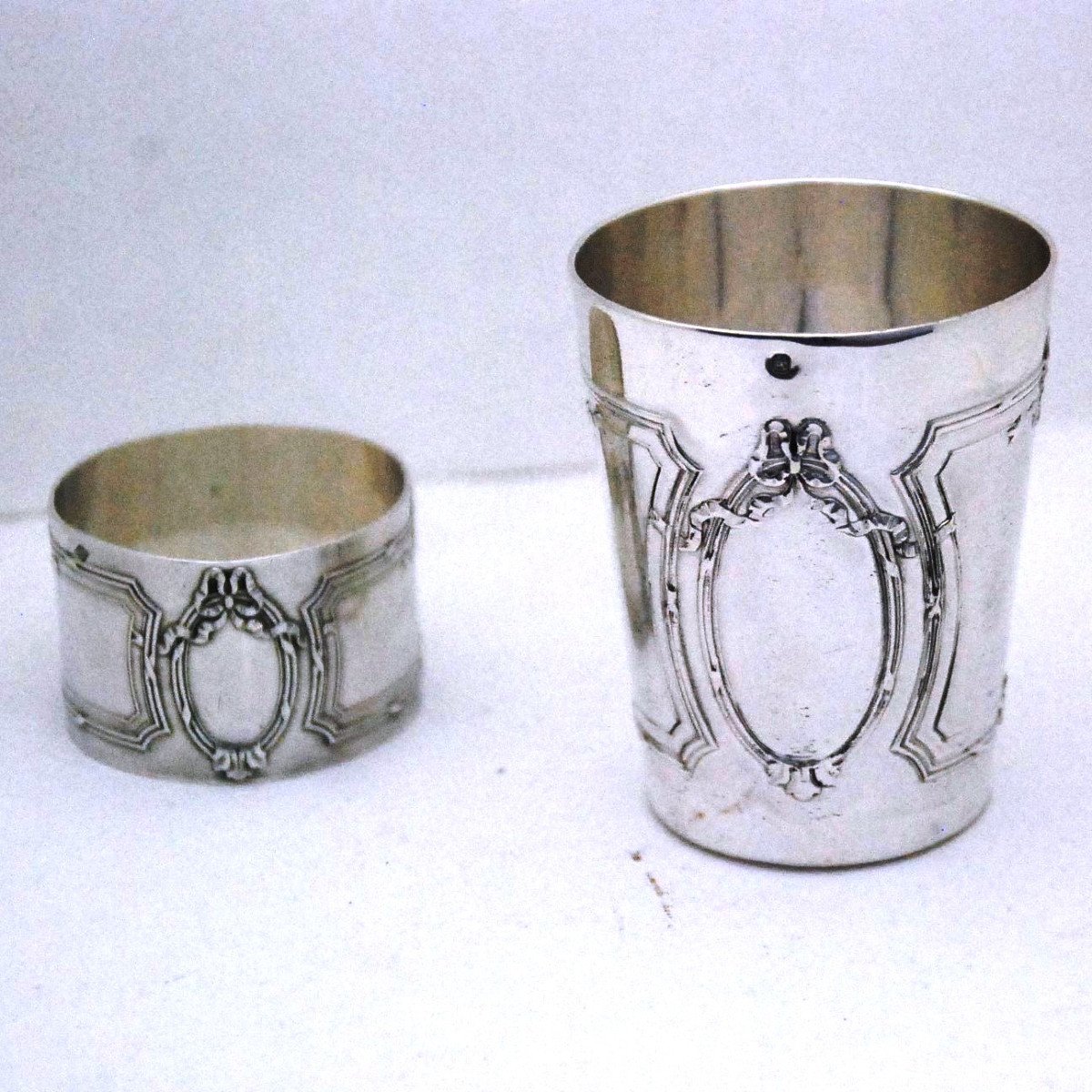 Slightly Flared Timpani And Its Solid Silver Napkin Ring