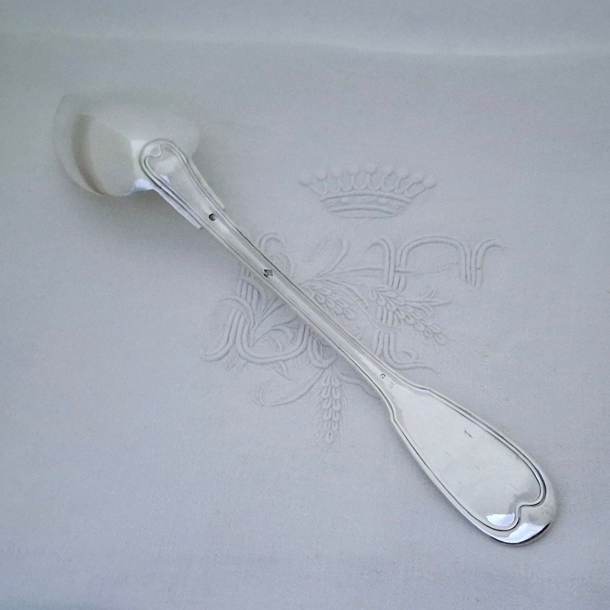 Minerva Hallmarked Stew Spoon, 19th Century-photo-3