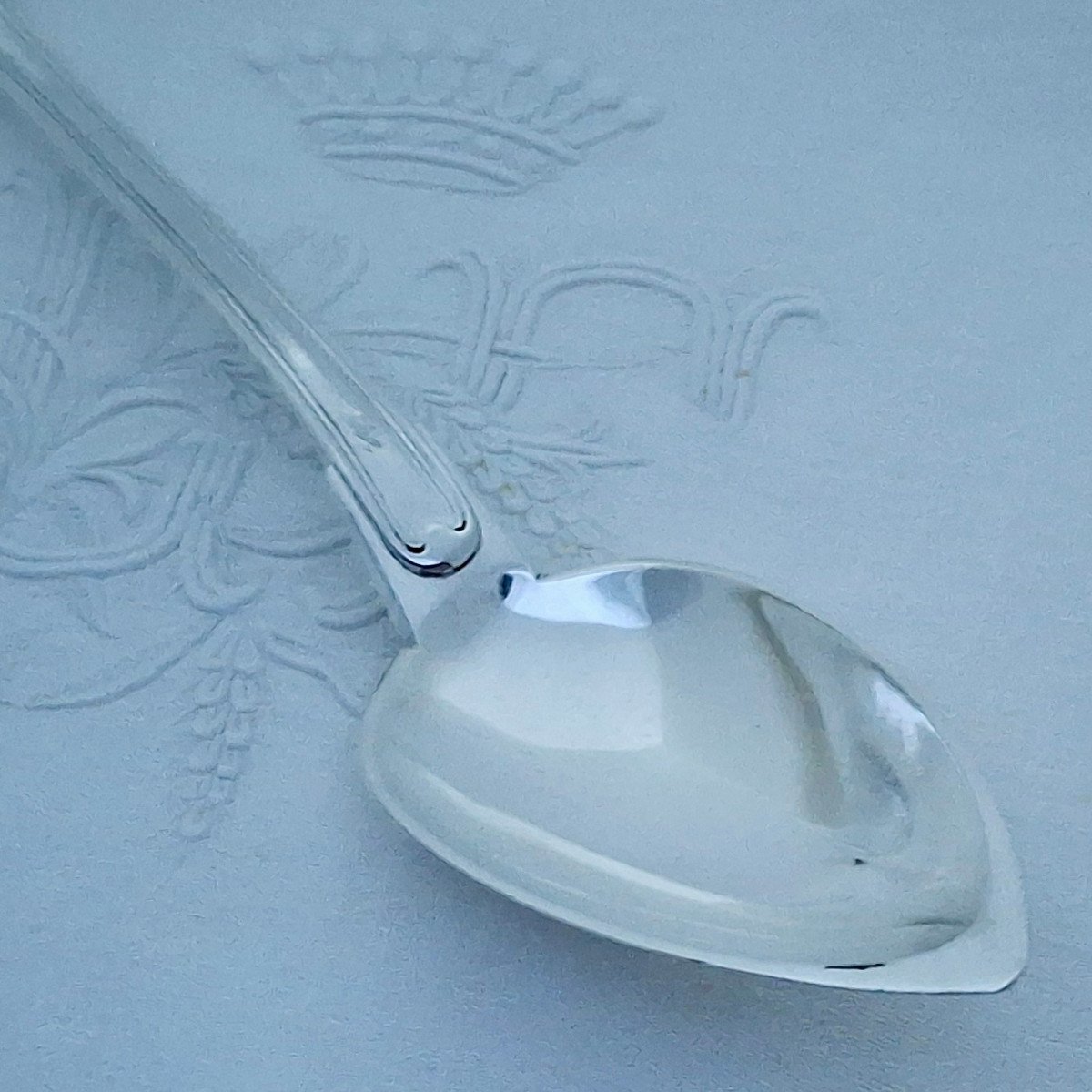 Minerva Hallmarked Stew Spoon, 19th Century-photo-4