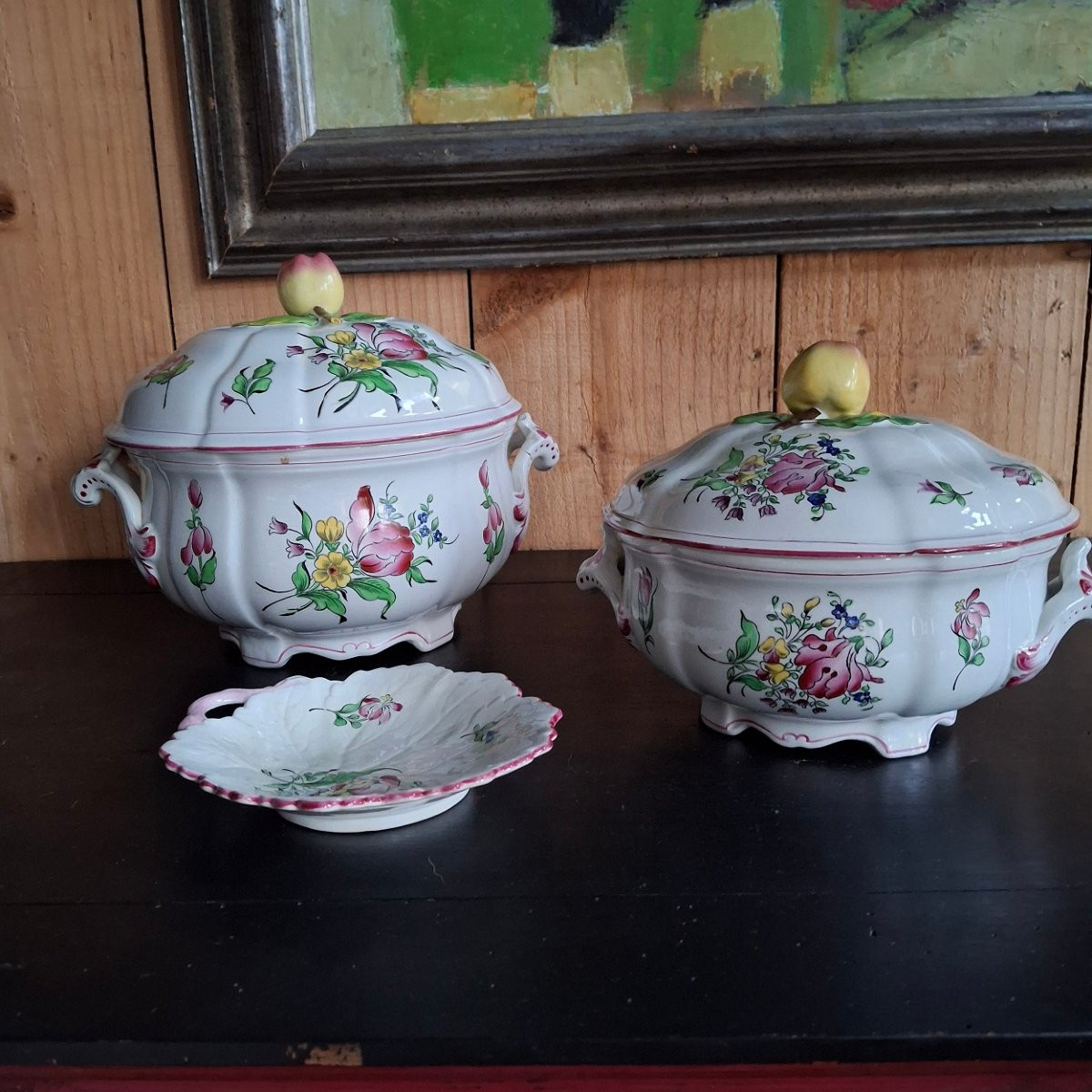   Fine Earthenware Dinner Service From K&g. Luneville - China - Reverbère -photo-4