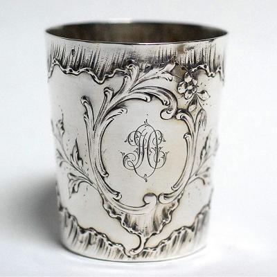 Louis XV Style Solid Silver Goblet