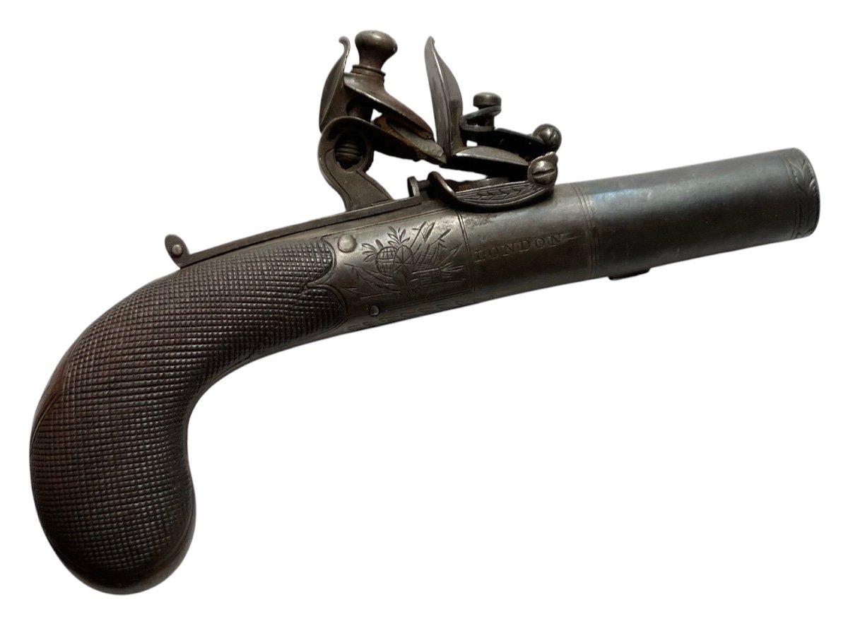 Scottish Flintlock Pistol Circa 1800-photo-7