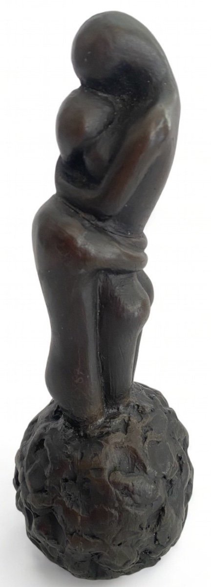 huguette Derey Sculpture En Terre Cuite Philemon Et Baucis 1987-photo-1