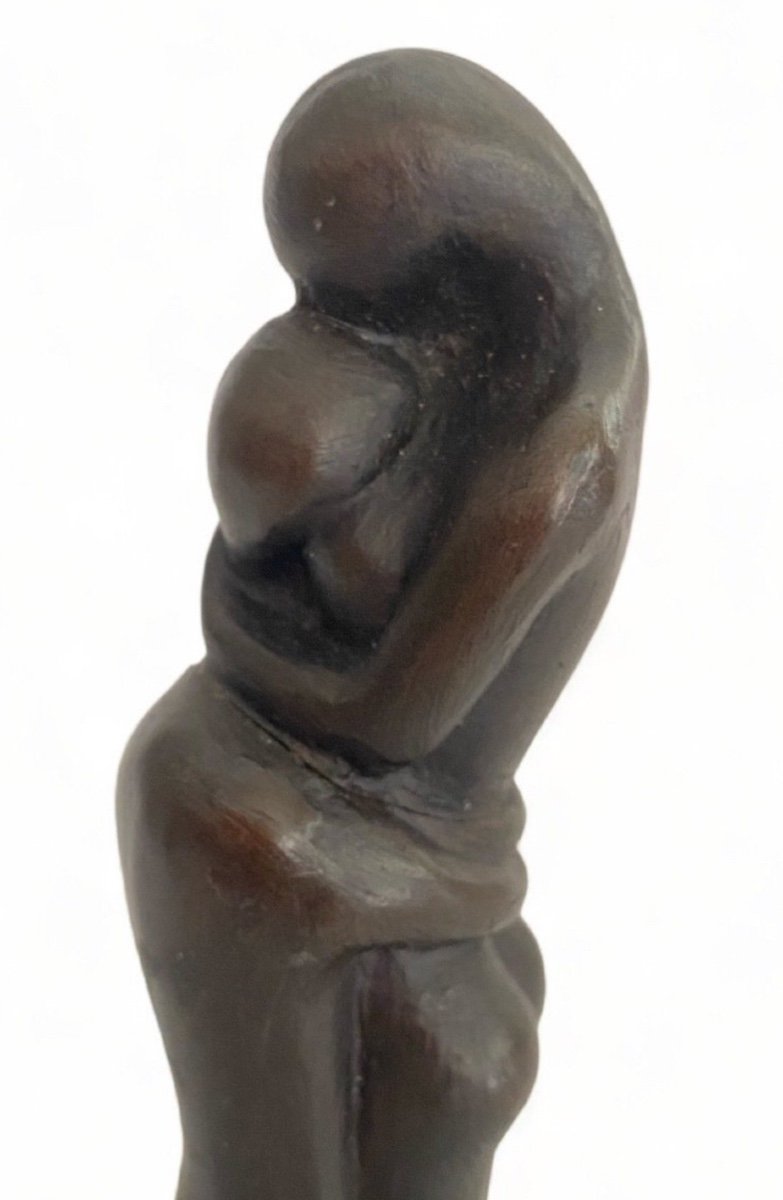 huguette Derey Sculpture En Terre Cuite Philemon Et Baucis 1987-photo-7