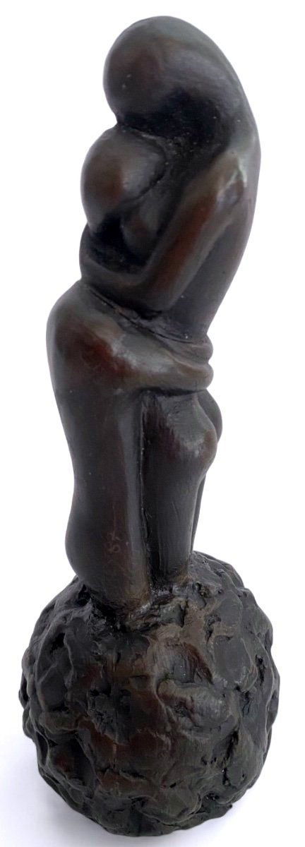 huguette Derey Sculpture En Terre Cuite Philemon Et Baucis 1987