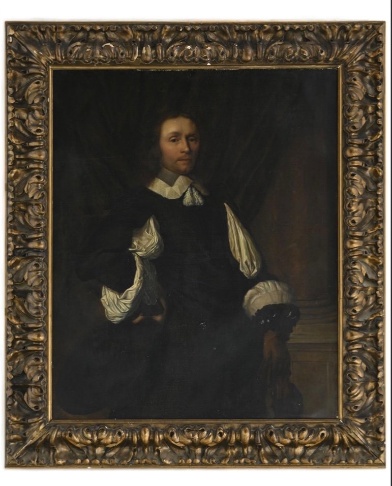 Ecole Hollandaise  Portrait d'Un Gentilhomme, XIXe S.