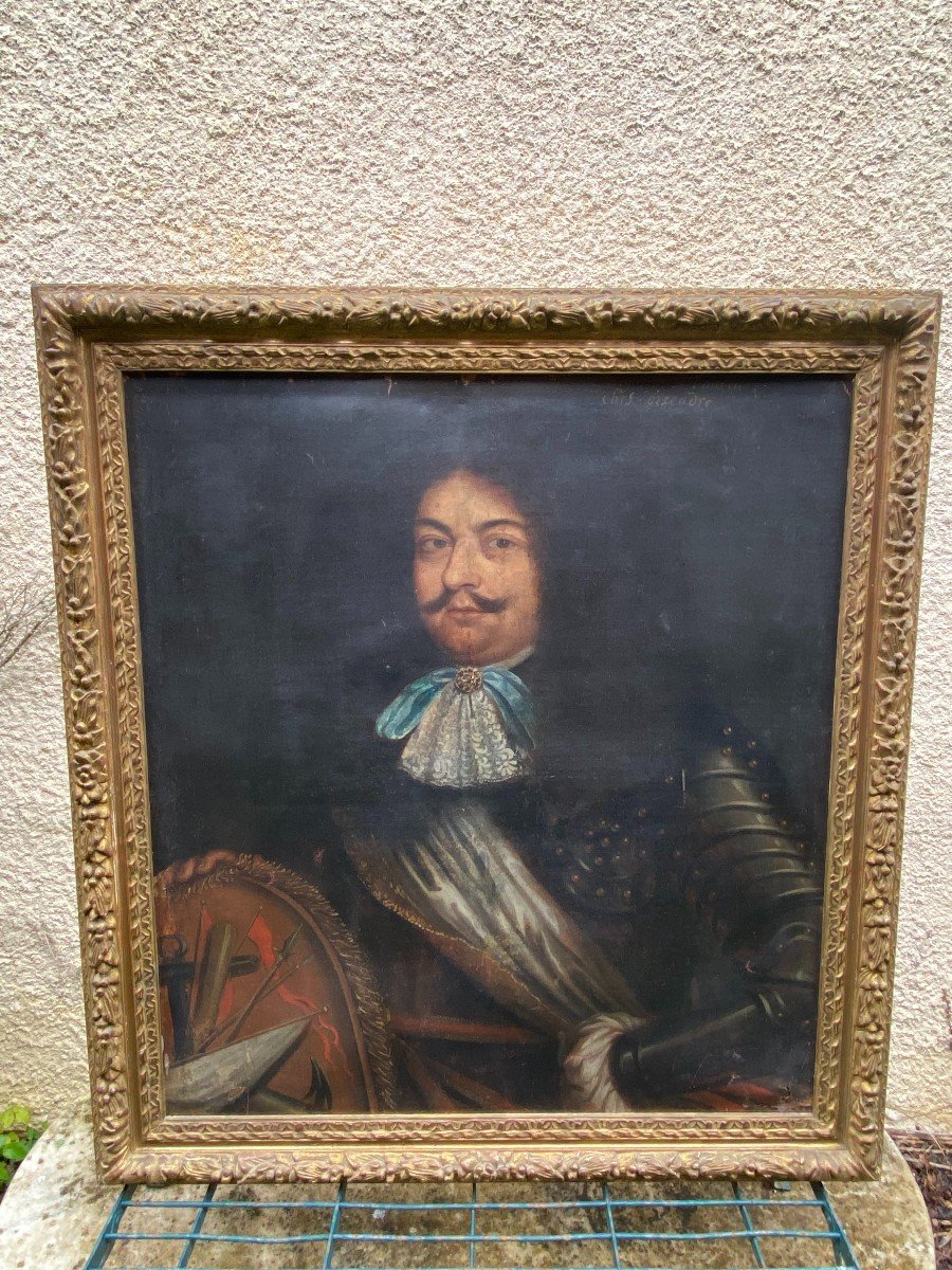 Portrait Of François Thiballier, Royal Navy, Wing Commander Of Louis XIV-photo-3