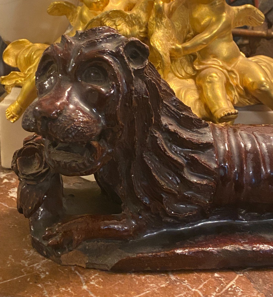 Terracotta Lion, Northern Europe, XVIth Century