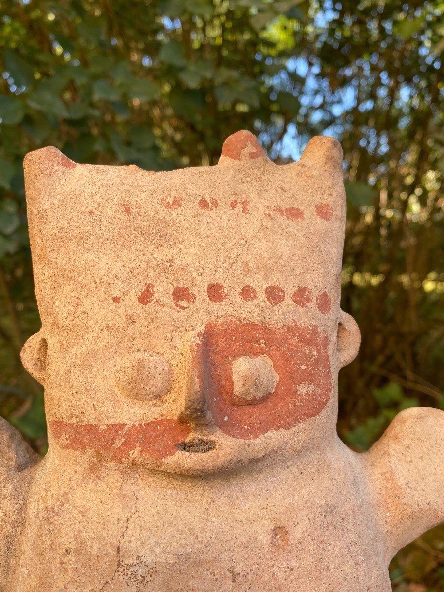 Cuchimilco Chancay Terracotta Statuette & Ca 1000-1450 Ad-photo-4