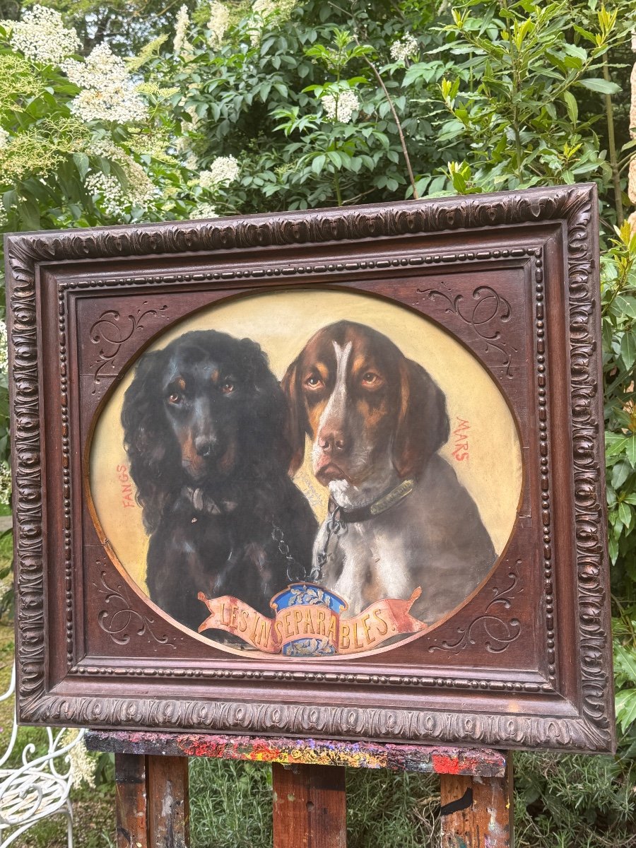 The Inseparables & Pastel Portraits Of Dogs & 1884-photo-4