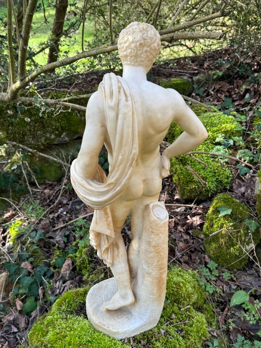 Sculpture d’un éphèbe Inspiré De L’antinoüs Du Belvédère -photo-4